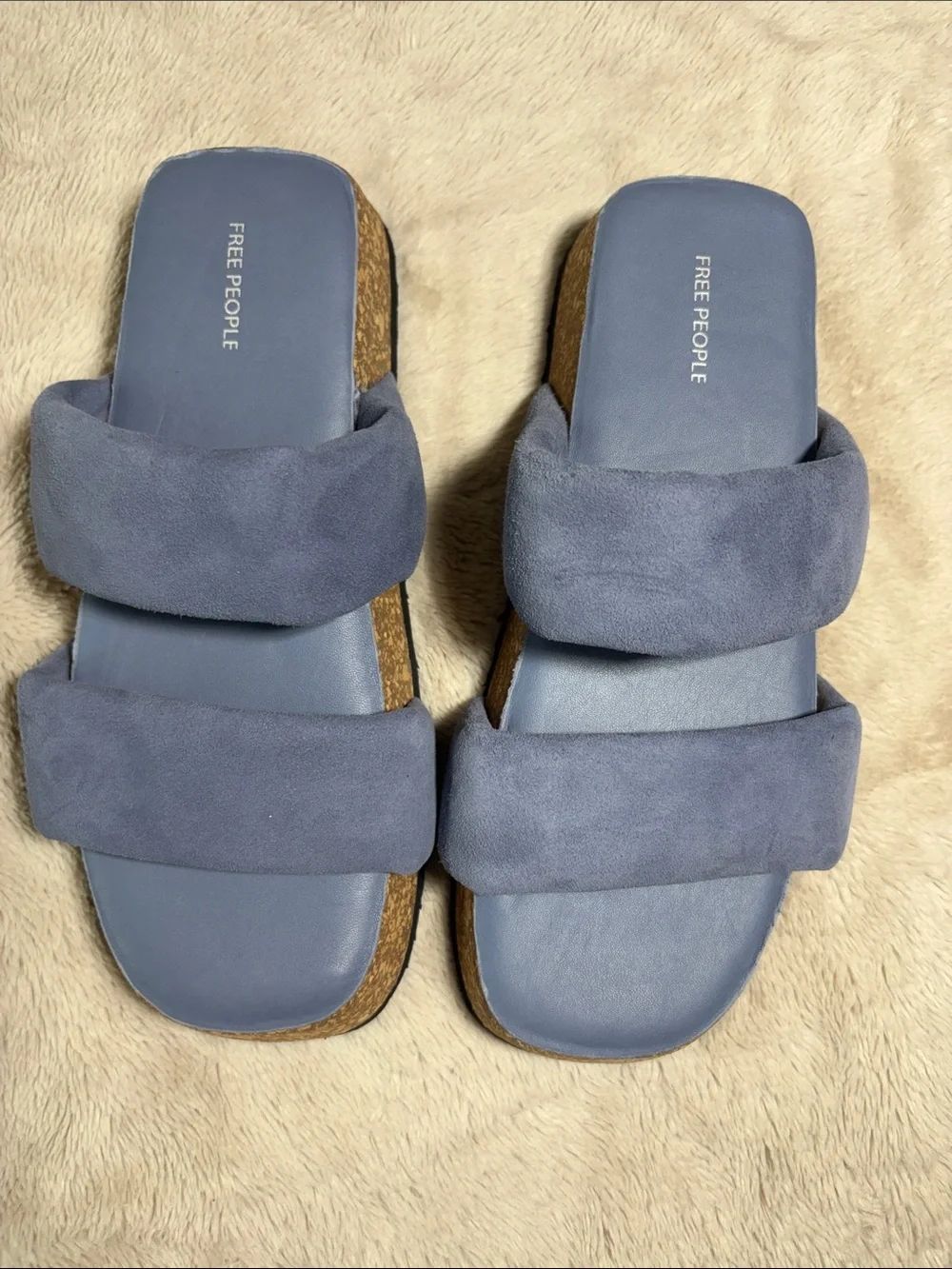 Free People Fairmont Platform Slide Sandals – Size 9 – New Without Tags